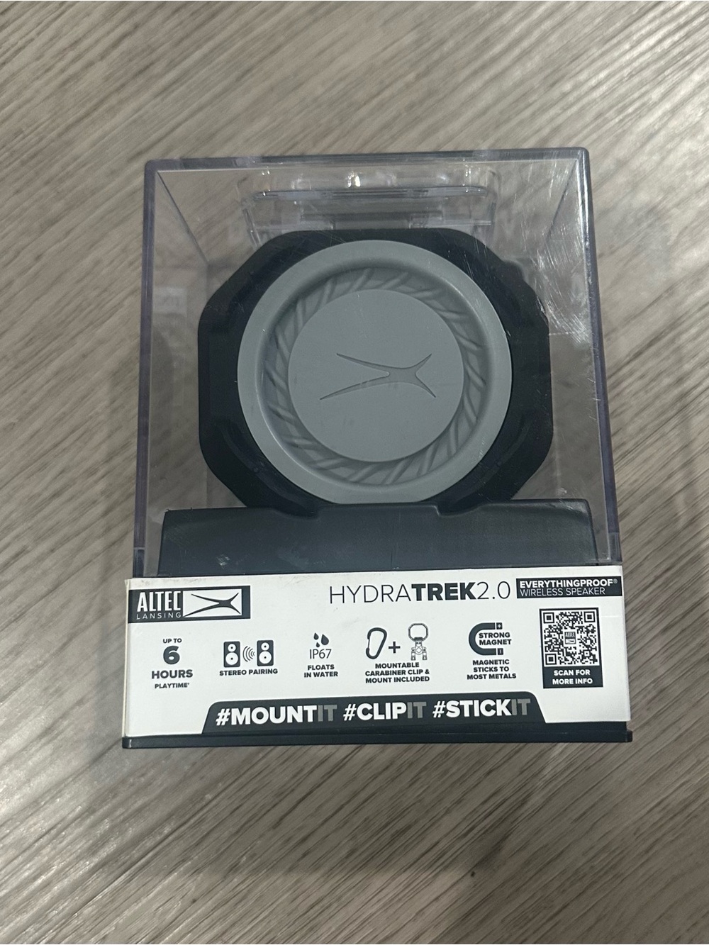 Altec Lansing HydraTrek 2.0 Black Waterproof Wireless Speaker
